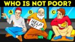 Brain Teaser: Spot Who Is Not Poor? Only 2% Extremely Observant Pass This IQ Test In 5 Seconds!