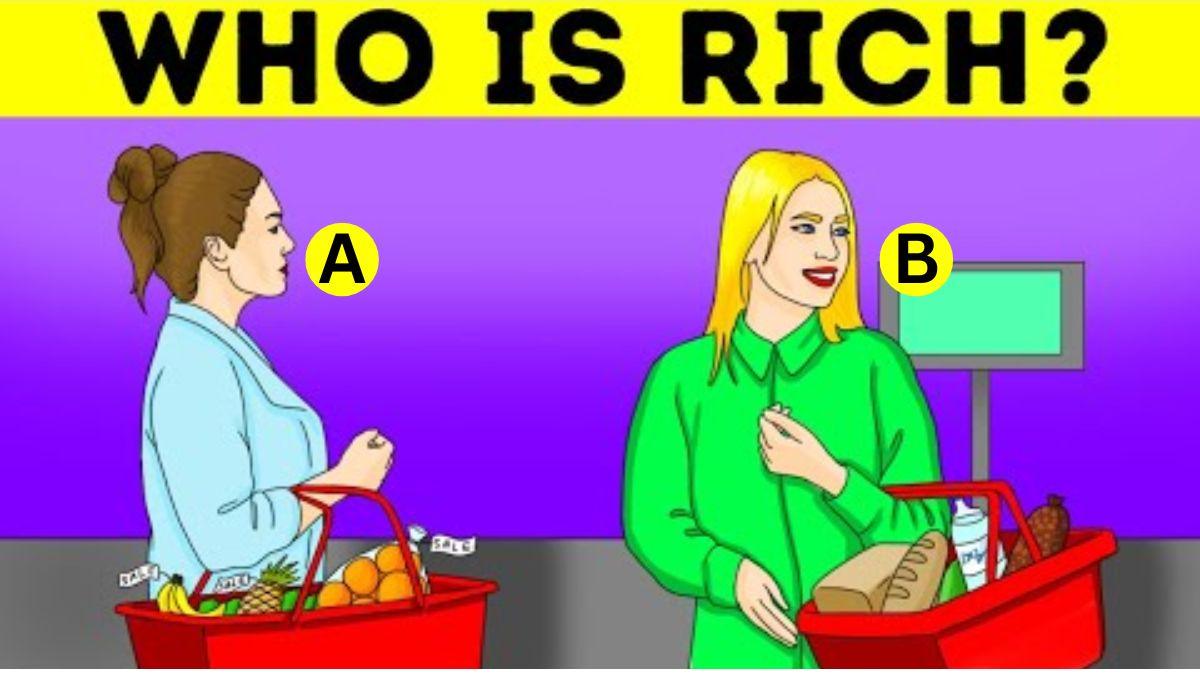 Brain Teaser: Spot Who Is Rich? Only 2% With Attention To Details Pass This IQ Test In 5 Seconds!