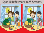 Can you spot the 10 differences in 25 seconds?