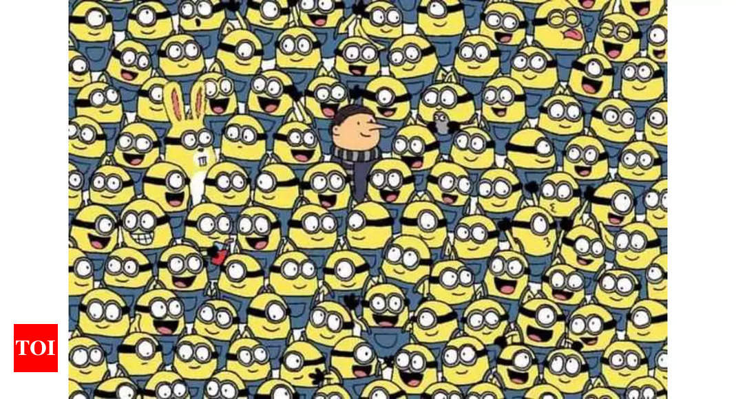 Challenge: Can you find 3 bananas among the minions in only 10 seconds?