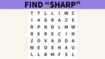 Only Sharp Eyes Can Find ”SHARP” in 5 seconds!