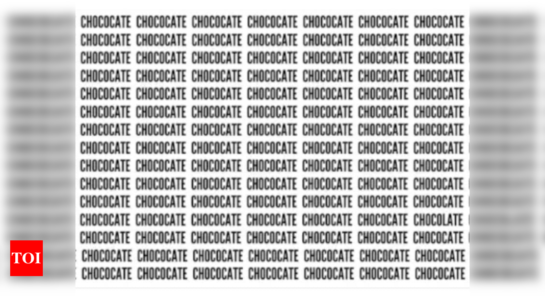 Only a hawk-eyed person can find the word 'Chocolate' in 12 seconds