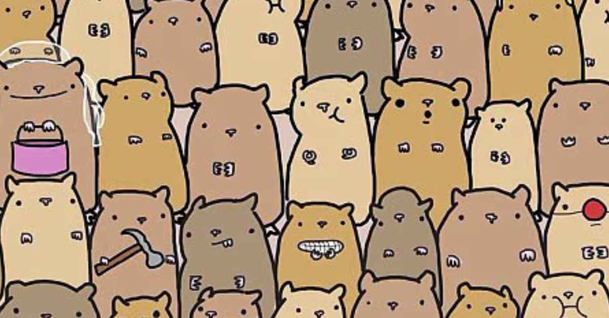 Optical Illusion IQ Test: Can Your Perfect Eyesight Find the Hidden Potato Among the Hamsters in 5 Seconds?