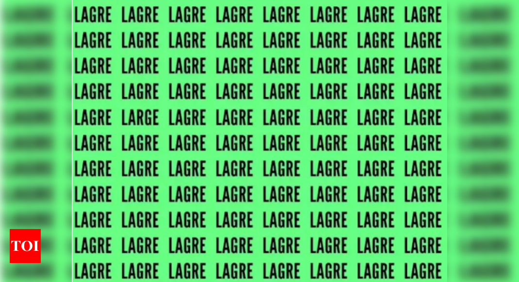 Optical Illusion: Only those with sharp eyes can find the word 'large' in 10 seconds!