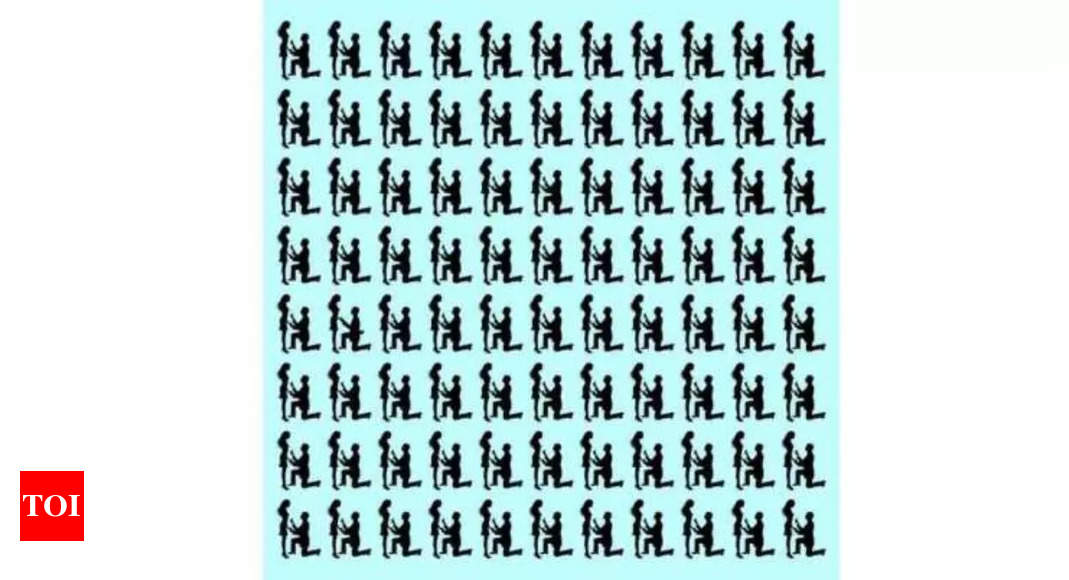 Optical illusion: Only those with good observation skill can spot the odd couple in 5 seconds - Times of India |