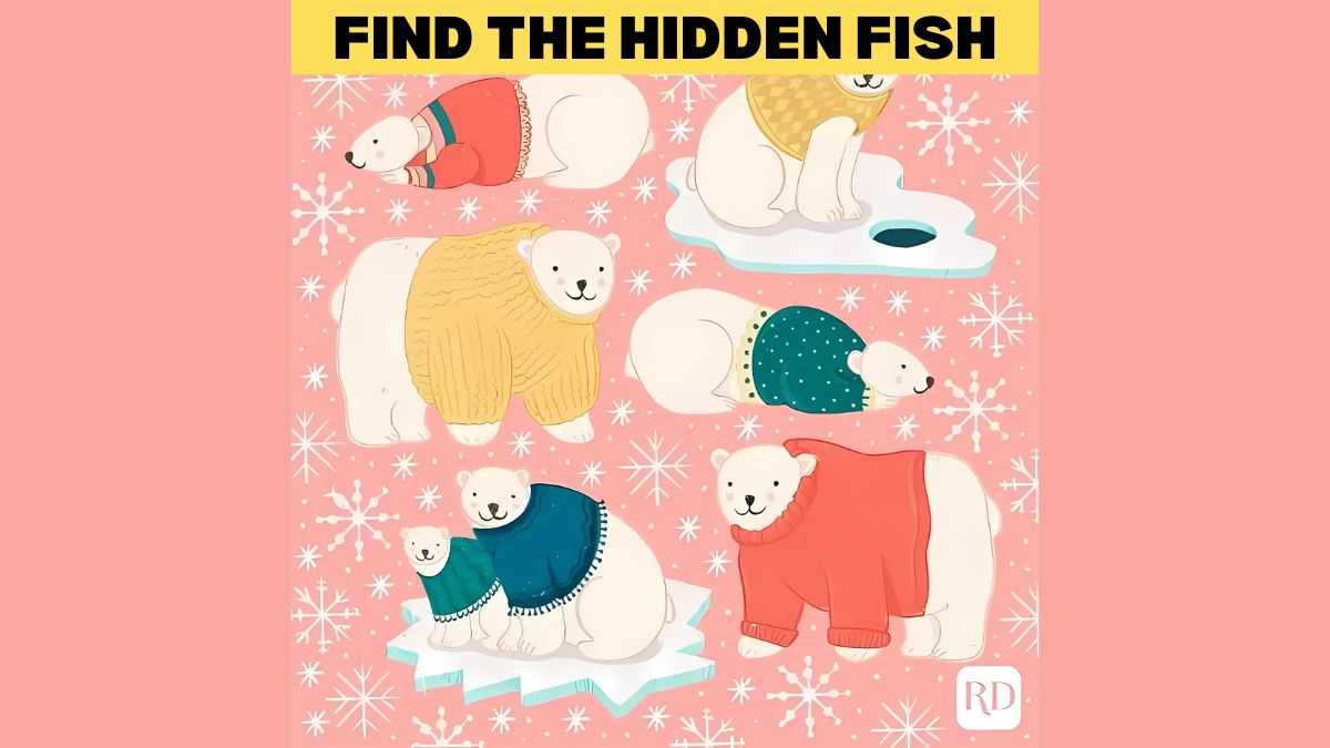 Picture Puzzle Challenge: Test your vision by finding the hidden fish in the picture in 7 seconds!