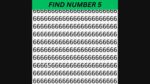 Picture Puzzle Challenge: Test your vision by finding the number 5 among 6’s in 4 seconds!