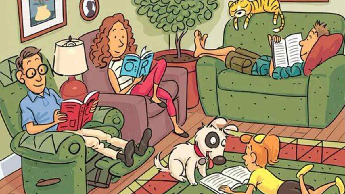 Picture Puzzle IQ Test: Only 1% Sharpest Minds Can Spot The Hidden Word ‘Book’ In This Family Scene In 5 Seconds!