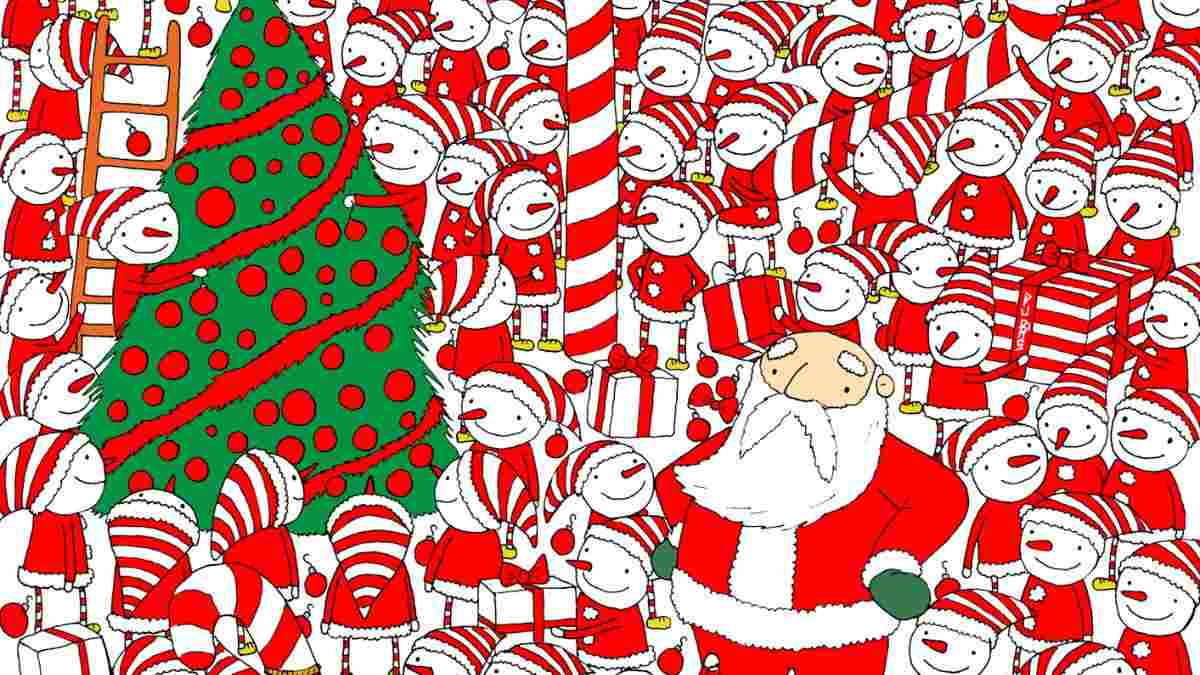 Picture Puzzle IQ Test: Spot The Santa’s Hat In 5 Seconds To Prove Your Observational Prowess!