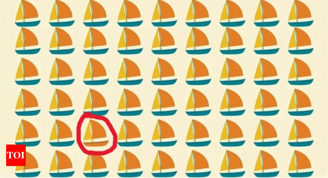 Puzzle: Brain test: Spot the odd boat out in 10 seconds - Times of India |