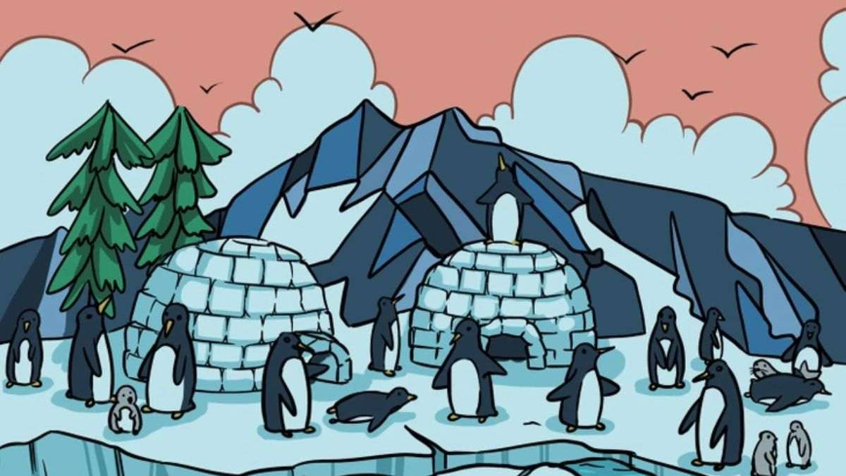 Spot The Seal Hidden Among Penguins in This Optical Illusion Puzzle—99% Fail the Challenge!