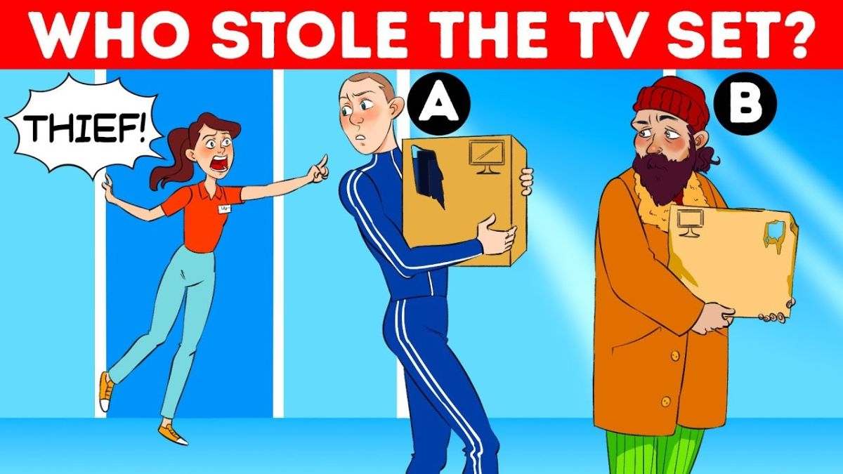 Brain Teaser Challenge: Who Stole the TV? Only 1% With Supreme Observation Spot the Thief in 5 Seconds!