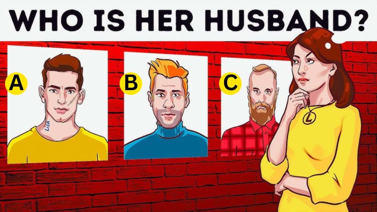 Brain Teaser: Spot Who Is Her Husband? Only The Sharpest Minds Solve This IQ Test In 5 Seconds!