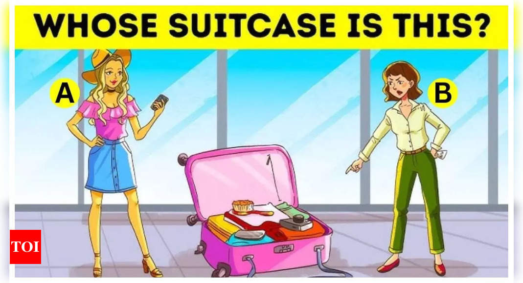 Brain teaser: Only a genius can spot the rightful owner of a suitcase in just 5 seconds