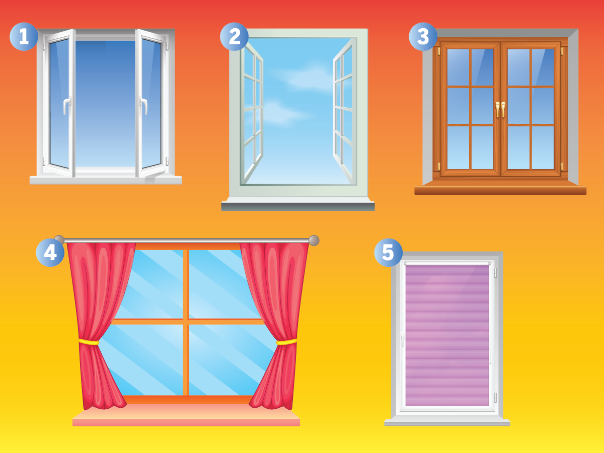 Choose a window and we will reveal an interesting fact about your personality