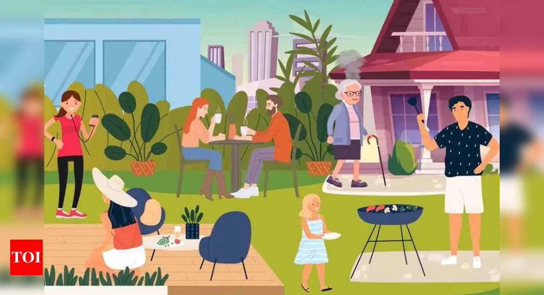 Optical illusion: Only a genius can spot the robot in this backyard party in 7 seconds |