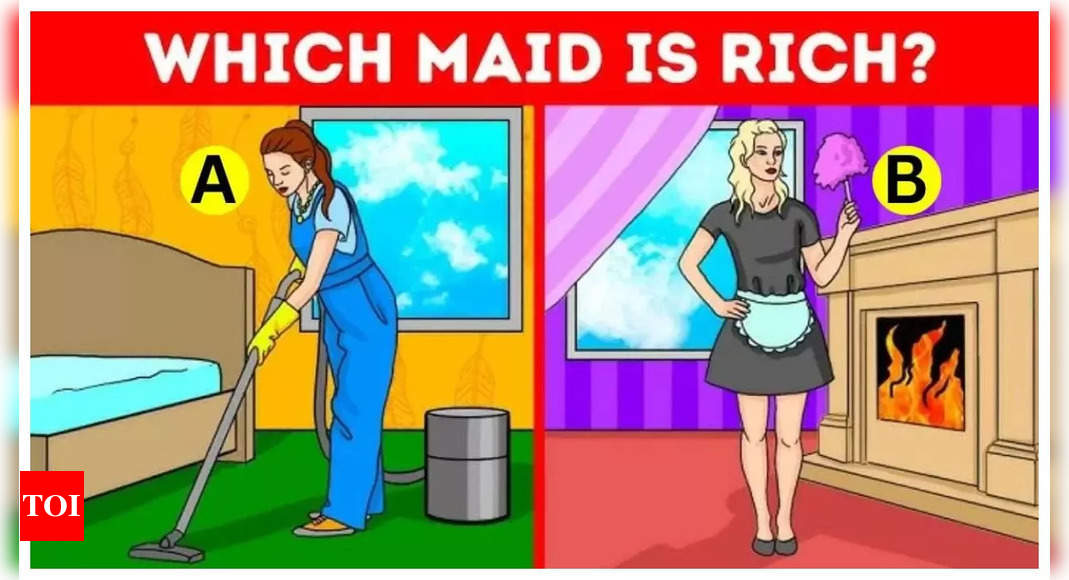 Optical illusion: Only those with sharp observation power can spot which maid is rich in 5 seconds