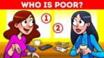 Brain Teaser IQ Test: Spot Who is Poor? Only 1% Can Spot the Right Answer in 5 Seconds!