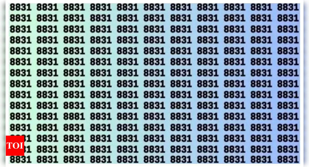 Brain teaser: Only those with a sharp vision can spot the odd number in just 12 seconds! |