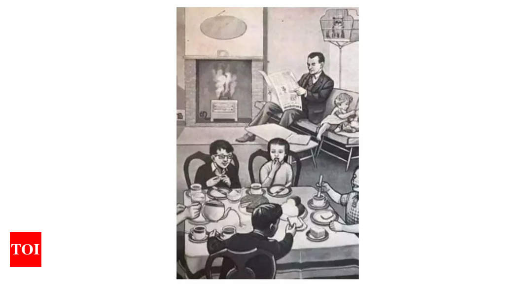 Brain teaser: Only those with sharp observation power can find mistakes in this vintage cartoon picture |