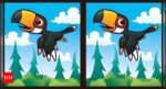 Find the Difference: Spot 5 differences in this Toucan bird picture