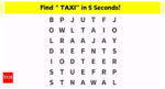 Optical illusion: Only those with sharp vision can find the word "TAXI” in 5 seconds